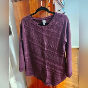 Women's New York and Company Soho purple sweater. Size medium.  Runs big.